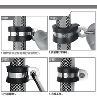 52-Piece 304 Stainless Steel Rubber Lined R-Type Hose Clamp Assortment Kit