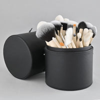 42-Piece Morandi Color Makeup Brush Set with Wooden Handles