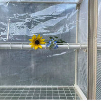 Mini Greenhouse with Multi-Tier Plant Stand for Seedling Propagation, Balcony & Patio