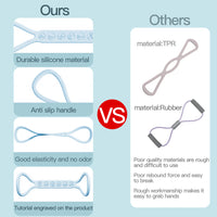 Figure-8 Silicone Resistance Band for Yoga and Fitness, Shoulder Opening and Back Beautifying