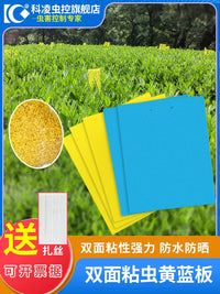 Sticky Insect Traps for Flying Pests - Yellow Double-Sided Glue Boards for Greenhouse & Orchard