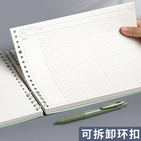 B5 Cornell Mind Map Notebook with Detachable Loose-Leaf Pages for Students