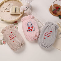 Winter Plush Arm Sleeves for Women, Cute Office Anti-dirty Cuffs