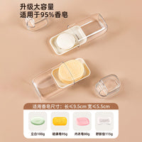 Portable Travel Soap Dish with Lid and Drain for Business Trips