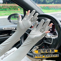 Ice Silk UV Protection Arm Sleeves for Driving Cycling Outdoor Activities