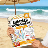 Summer Word Search Puzzle Book - Over 600 Words for Relaxation & Stress Relief