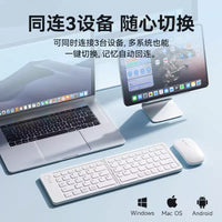 Foldable Bluetooth Wireless Keyboard and Mouse Combo for Multi-Device Laptops and Tablets