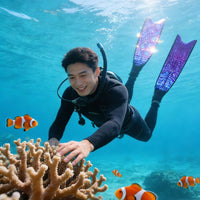 Junhai Yins Professional Fiberglass Long Freediving Fins for Men and Women