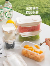 Portable Insulated Lunch Box with Ice Pack for Outdoor Picnics and Food Storage
