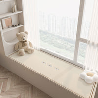 Cartoon Waterproof Faux Leather Bay Window Cushion, Stain-Resistant Tatami Mat, Easy-Clean All-Season Pad