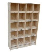 Wooden Pigeon Breeding Cage with Multiple Compartments for Racing Pigeons and Pet Shops