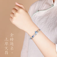 Wenchang Knot Braided Red Rope Bracelet for Academic Success