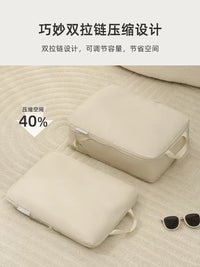 Travel Compression Packing Cubes Set for Clothes Luggage Organization