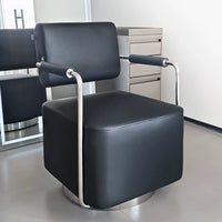Salon Hairdressing Chair Stainless Steel Swivel Styling Stool for Barbershop