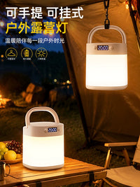 Rechargeable LED Camping Lantern with Long-lasting Battery, Emergency Light, and Ambient Lighting for Outdoor and Home Use