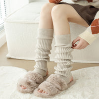Women's Thickened Faux Cashmere Leg Warmers with Stirrups for Yoga and Winter