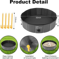 Inflatable Pet Bath Tub / Poultry Ice Bath Pool for Dogs, Cats, and Small Animals