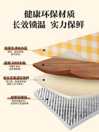 Foldable Insulated Picnic Basket with Aluminum Frame for Outdoor Camping, Car Travel, and Food Delivery