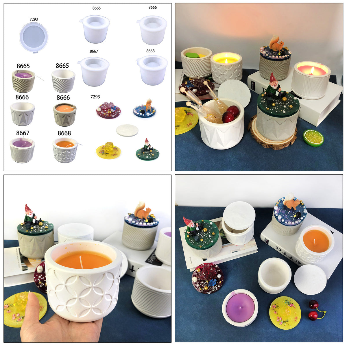 DIY Silicone Mold for Cement Plaster Succulent Planters and Resin Crafts