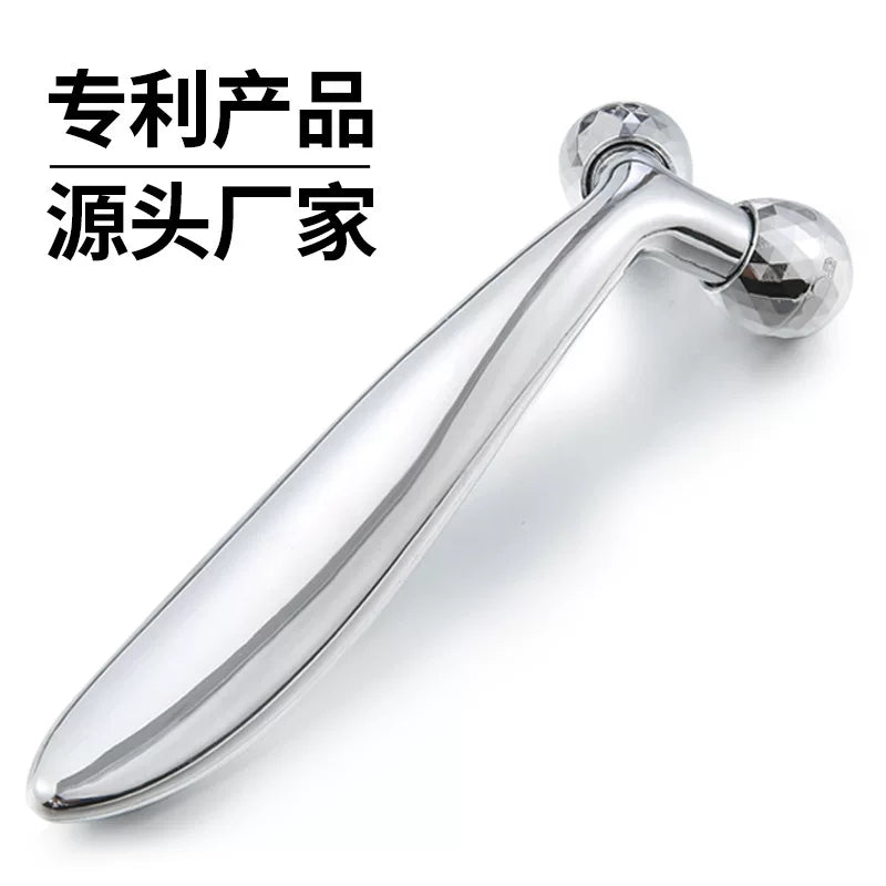 Microcurrent 3D Roller Facial Massager V-Face Lifting Beauty Device