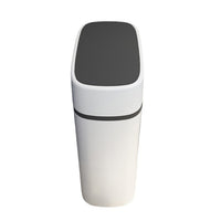 Japanese Style Slim Press-Top Trash Can with Lid for Bathroom and Narrow Spaces