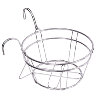 Stainless Steel Balcony Railing Planter Holder Hanging Flower Pot Rack