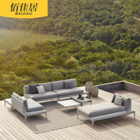 Outdoor Rattan Woven Sofa Set for Patio Garden Villa