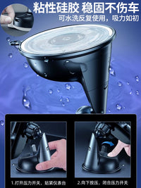 Car Phone Holder Suction Cup Mount for Dashboard Windshield with Parking Plate / Data Cable / Anti-Collision Strip