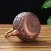 Handmade Uncoated Copper Teapot for Boiling Water, Modern Minimalist Design