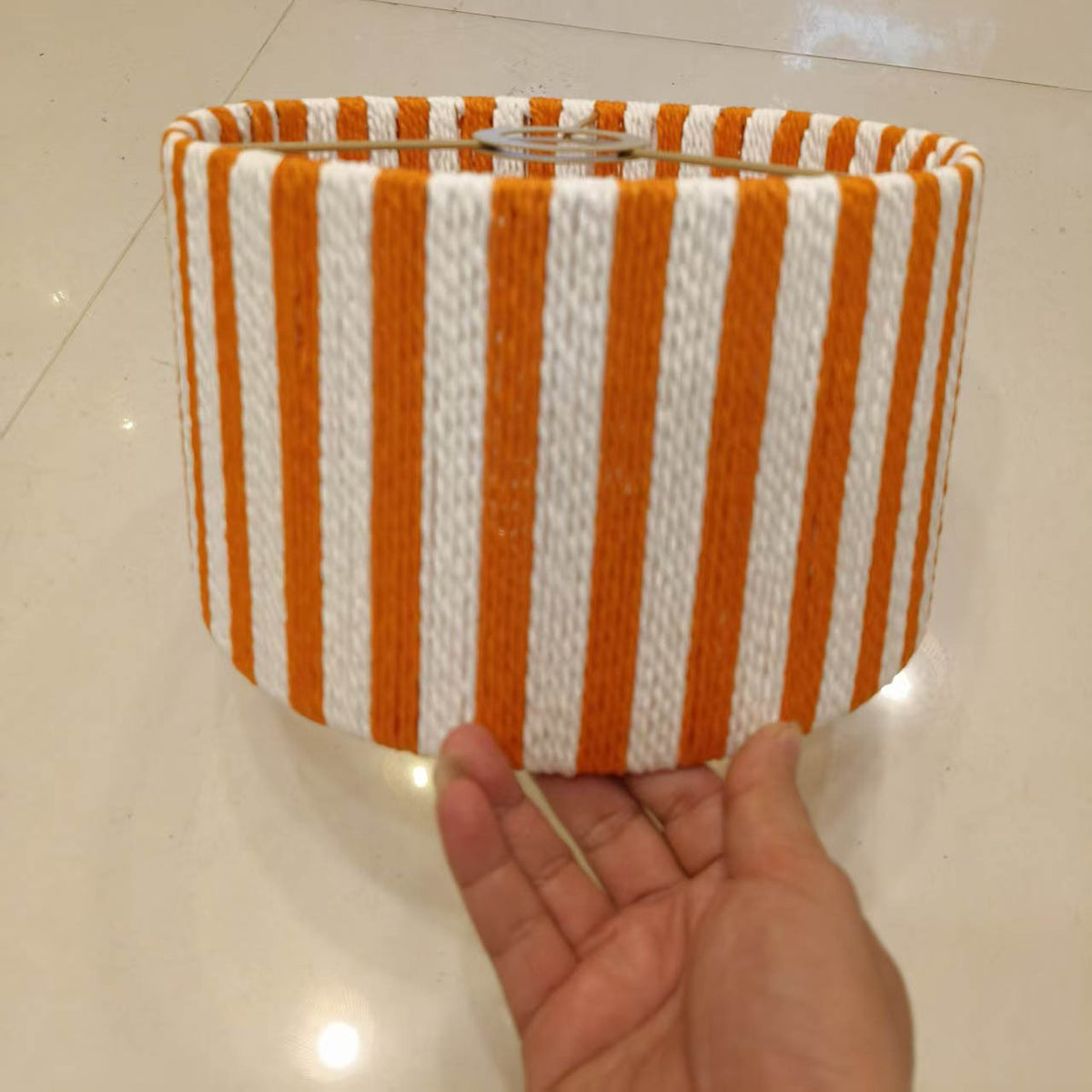 Creative Paper Rope Woven Pendant Light Shade for Restaurants and Home Decor