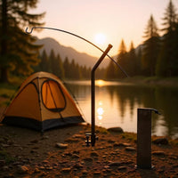 Portable Aluminum Alloy Camping Lantern Stand and Tabletop Organizer