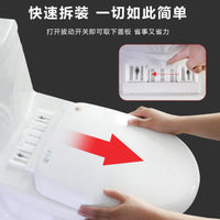 Universal Toilet Seat Cover with Soft Close Hinge, Thickened O/V/U Shape Toilet Lid for Home Bathroom