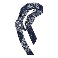 Japanese Retro Blue Casual Belt Scarf Waist Accessory for Couples