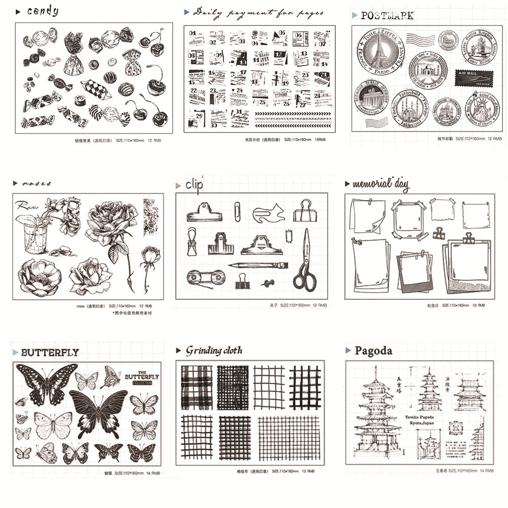 Clear Silicone Stamps for DIY Scrapbooking, Card Making, and Decorative Crafts