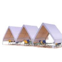 Outdoor Triangle Camping Rainproof Tent Canopy for Dining BBQ Windproof Sunshade
