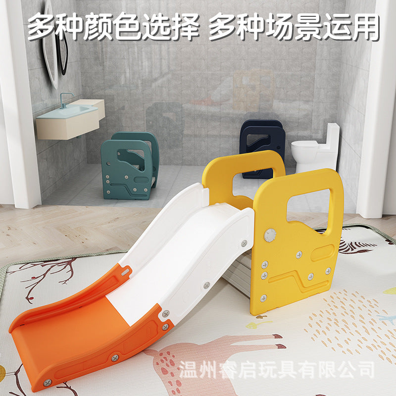 Kids' Foldable Indoor/Outdoor Slide & Step Stool Combo