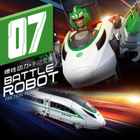 Kids Transforming High-Speed Train Robot Toy Action Figure