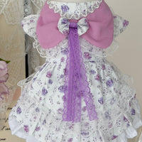 Pet Princess Dress Purple Blueberry Sweet Puffy Skirt for Small Dogs and Cats