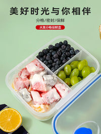 Divided Food Storage Containers with Lids for Refrigerator and Freezer, Stackable Meal Prep Boxes