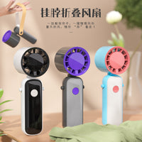 2026 New Portable USB Rechargeable Mini Pocket Fan with Carabiner for Outdoor Use