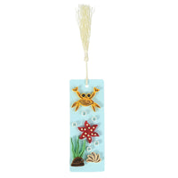 Quilling Paper Bookmark Kit with Tools and Paper Strips, Underwater World Animal and Floral Designs