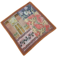 Vintage Floral Oil Painting Silk Scarf for Women, Thin Necktie, Travel Headscarf, Versatile Accessory