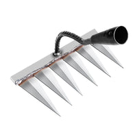 6-Tine Steel Rake Hoe for Weeding, Digging, and Loosening Soil - Farm Tool