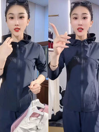 Women's Sun Protection Hoodie - Ice Silk Quick Dry Yoga Jacket