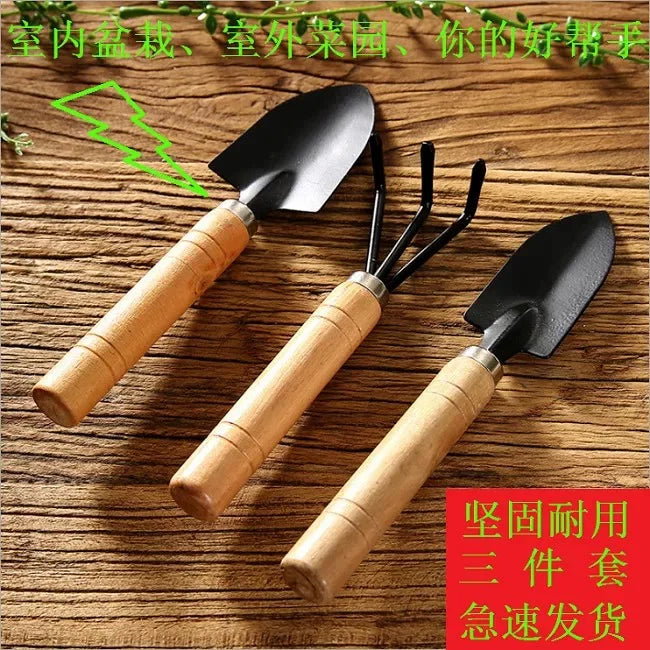 Gardening Tool Set for Potted Plants - Trowel, Rake, Shovel