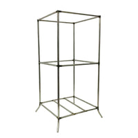 Taoist Stainless Steel Ritual Offering Stand, Tray, and Tongs Set