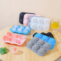 Silicone Rose & Round Ice Ball Mold for Whiskey and Cocktails