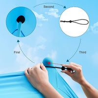 Lycra Beach Sunshade Tent with Poles for Outdoor Camping Fishing Park