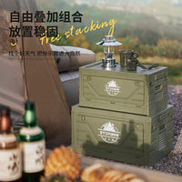 Foldable Outdoor Camping Storage Box with Large Capacity for Car Trunk