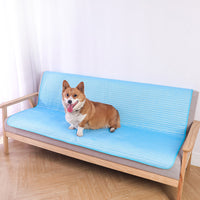 Pet Cooling Mat for Dogs and Cats, Breathable Ice Silk and Latex Summer Sleeping Pad